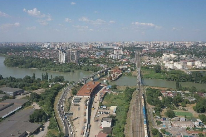 Строительство моста через селенгу