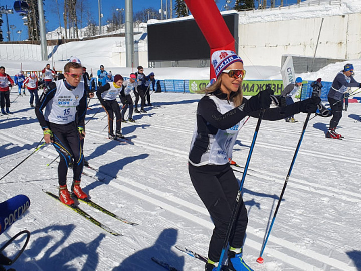 Соревнования  в рамках Всероссийской гонки «Лыжня России» проходят в Сочи