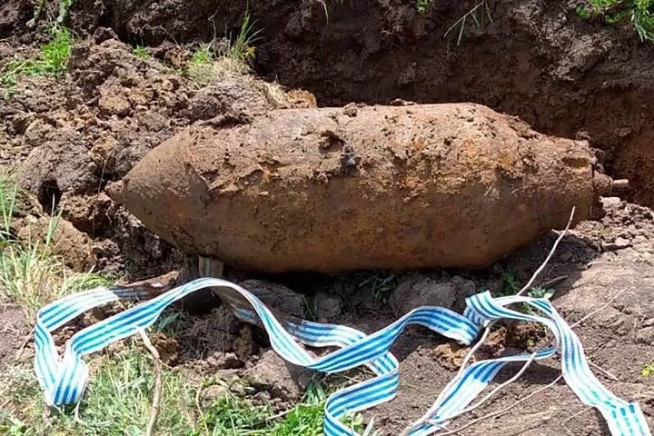 На Кубани  найдена 100-килограммовая авиабомба во время земляных работ
