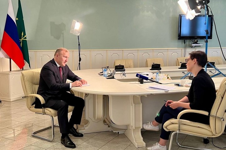 Мурат Кумпилов дал интервью Общественному Телевидению России