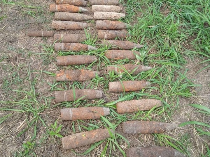 В Краснодаре обнаружили 43 артиллерийских снаряда времен ВОВ