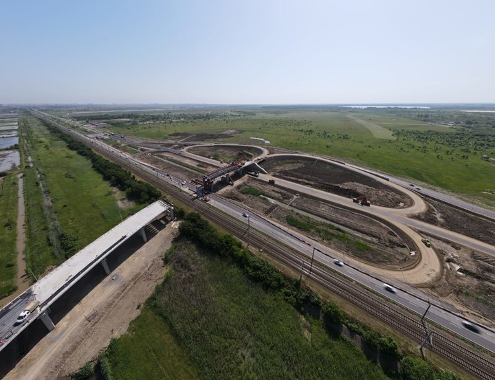 В Адыгее транспортная развязка на автодороге Энем-Новобжегокай»  готова на  75%