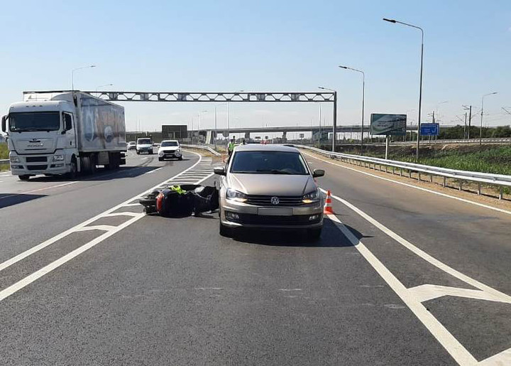В Адыгее произошло дорожно-транспортное происшествие  с участием мотороллера