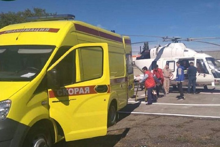 В Адыгее служба санитарной авиации транспортировала пять пациентов