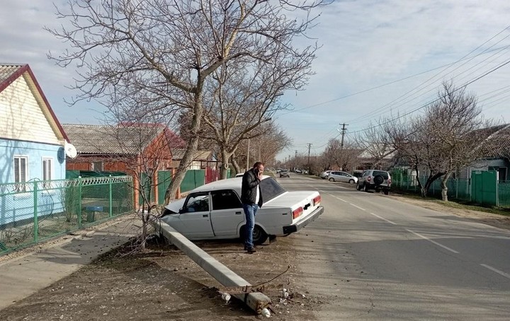 В Краснодарском крае произошло ДТП, в котором 1 человек пострадал