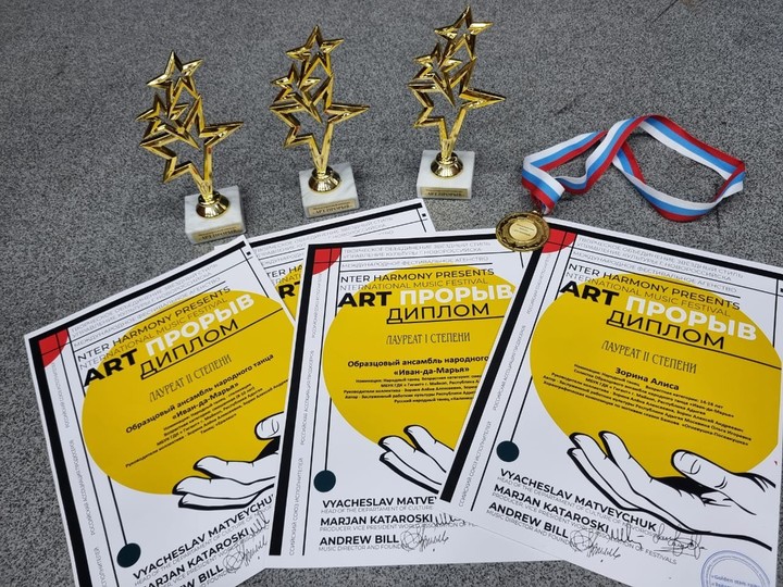 Юные артисты из Адыгеи взяли призы на  конкурсе  "ART - Прорыв 2023" 