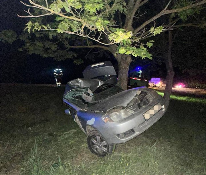 В Адыгее в результате наезда машины на дерево погиб водитель из Краснодарского края 