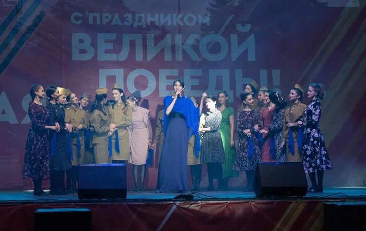 Ведущие коллективы Адыгеи выступили на концерте, посвященном Дню Победы 